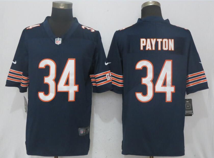 Men Chicago Bears #34 Payton Navy Blue 2017 Vapor Untouchable Limited Player NFL Jerseys->chicago bears->NFL Jersey